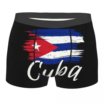 Куба Боксерские шорты с флагом Кубинской Гаваны Мужские С 3D принтом, Дышащее Кубинское Патриотическое Нижнее Белье, трусики-трусы