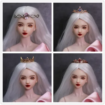 Кукольная корона/головной убор куклы 30 см, металлическая корона, аксессуары для куклы 1/6 Xinyi FR ST BJD, кукла Барби