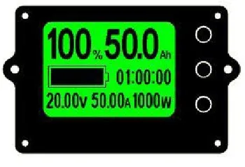 Кулонометр, индикатор уровня заряда БАТАРЕИ, дисплей емкости батареи, 8-80 В, измеритель емкости литий-железофосфатной БАТАРЕИ, тестер