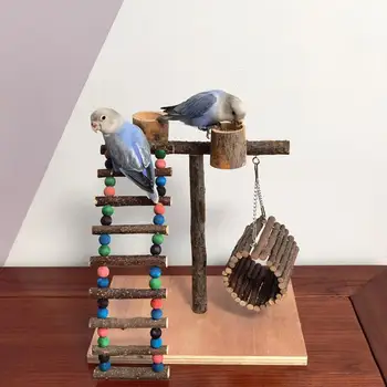 Легкая подставка для птичьей клетки, обучающая подставка для птичьего насеста, игрушка для игры, скрежещущая зубами