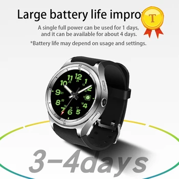 лучший подарок деловому мужчине Смарт-часы 3G с длительным режимом ожидания для мужчин и женщин Android 5.1, 1 ГБ 16 ГБ WiFi, GPS, умные часы с сердечным ритмом для iphone 8