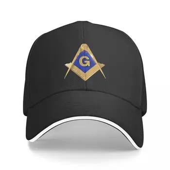 Масонский квадратный компас Золотая масонская бейсболка Мужские шляпы Женские ветрозащитные кепки с козырьком