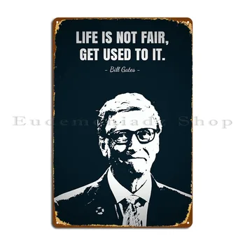 Металлическая табличка с цитатами Билла Гейтса, Таблички для кинотеатра, гостиной, Персонализированный жестяной плакат с клубной вывеской