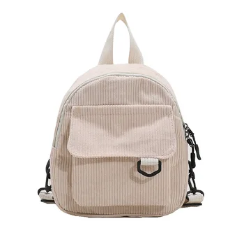 Мини-женские рюкзаки Тренд 2022 года Нейлоновая женская сумка Маленькие школьные сумки Белый рюкзак для девочек-подростков Модный повседневный рюкзак