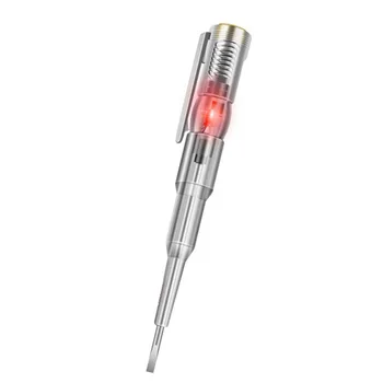Многофункциональная индукционная тестовая ручка B09 с подсветкой, тестер с одной лампой, отвертка для обнаружения электрического включения-выключения, портативная ручка