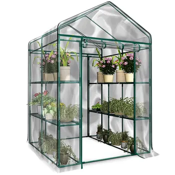 Многоярусная мини-теплица для домашних растений из ПВХ, водонепроницаемая, защищающая от ультрафиолета, растения, цветы (без утюга
