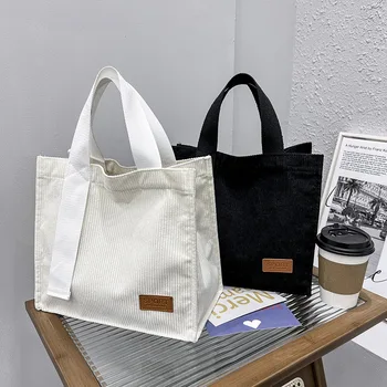 Модная женская сумка из вельвета, тренд 2022, новые однотонные сумки, универсальные повседневные квадратные сумки через плечо, женская холщовая сумка на пуговицах