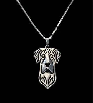 Модное ожерелье ручной работы с натуральным ушастым немецким догом, ожерелье для женщин, колье-чокер, украшения для собак, Идея подарка любителям домашних животных
