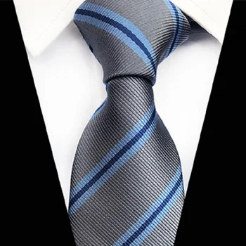 Модные галстуки в полоску HOOYI для мужчин, подарочные аксессуары для свадебной вечеринки
