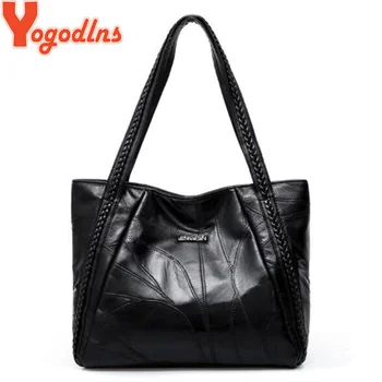 Модный тренд, мягкая сумка-тоут из искусственной кожи, женская сумка через плечо из натуральной кожи, повседневная сумка для покупок, женская