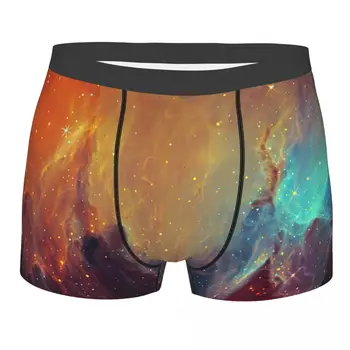 Мужские боксерские шорты Space Art Nebula Sci Fi Galaxy, трусики, мягкое нижнее белье, мужские сексуальные трусы