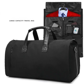 Мужской наплечный водонепроницаемый Оксфордский деловой багаж большой емкости, Мягкая повседневная сумка через плечо, сумка для хранения спортивного костюма для путешествий,