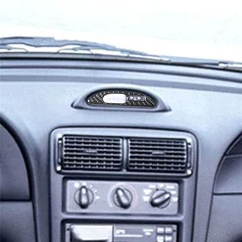 Наклейка из углеродного волокна, накладка на панель часов для Ford Mustang Convertible 2001 2002 2003 2004, Декоративные аксессуары для интерьера автомобиля