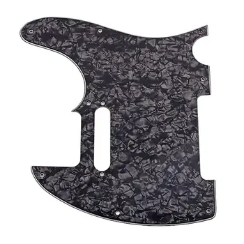 Наклейка на накладку для гитары с 8 отверстиями ПВХ-накладка Черный Жемчуг 3Ply