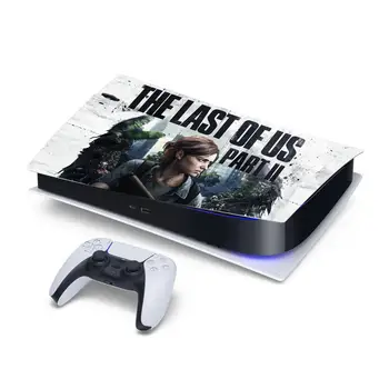 Наклейка-скин The Last of Us PS5 для консоли PlayStation 5 и 2 контроллеров Наклейка-скин PS5, виниловая наклейка на виниловую обложку
