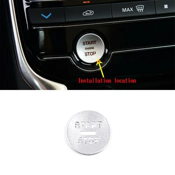 Наклейки на крышку кнопки включения двигателя автомобиля для Jaguar XF 2008-2015