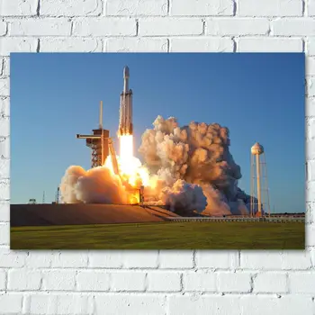 Настенные Художественные Плакаты Rocket Smoke Aerospace Technology Picture Painting с Принтами на Холсте в Рамке 