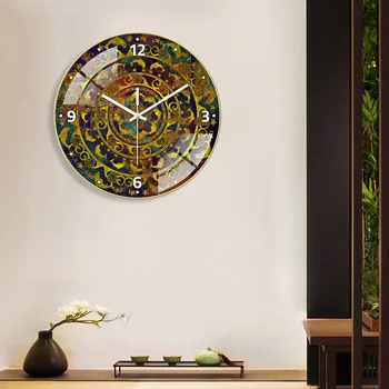 Настенные часы в скандинавском Марокканском стиле Декоративные Часы Кварцевые Немые Часы Настенный Домашний Декор Настенное украшение