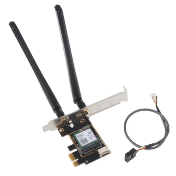 Настольный WiFi-адаптер PCI Express 8265AC BT 4.2 Беспроводная Гигабитная Сетевая Карта 2.4 G/5G Двухдиапазонный 802.11ax С Поддержкой MU-MIMO
