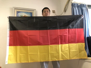 НЕБЕСНЫЙ ФЛАГ флаг Германии 90x150 см подвесной полиэстер черный красный желтый deu немецкий флаг Deutschland germany для украшения