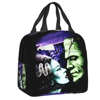 Невеста Франкенштейна, Термоизолированная сумка для ланча, женский фильм ужасов, Переносной контейнер для ланча, школьные сумки для пикника, сумки для еды