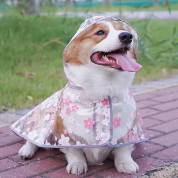 Новая Милая Одежда для собак Koki Fur Pet Прозрачный Дождевик Накидка Зоотовары Костюм для собак Оптом