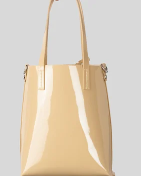 Новая мягкая глянцевая сумка из искусственной кожи, женская летняя сумка для мамы и сына ярких цветов, модная специальная сумка-мешок