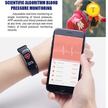 новейший Bluetooth фитнес-браслет для Мониторинга Сердечного Ритма IP67 Водонепроницаемый браслет Для Измерения Артериального Давления для телефона huawei