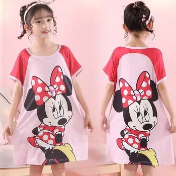 Новые детские летние платья принцессы Анны Эльзы, платье с 3D принтом для девочек, ночные рубашки, детская ночная рубашка, одежда для сна для малышей