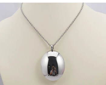 Новые женские ювелирные изделия из нержавеющей стали цвета 316L, ожерелья с овальным шаром, ошейники высшего качества