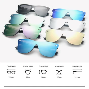 Новые Квадратные поляризованные солнцезащитные очки Для мужчин, Женская мода, Квадратные Мужские солнцезащитные очки, Фирменный дизайн, Очки с цельными линзами UV400