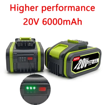 Новые электроинструменты Wx заменяют батарейки. В моделях Wx 390 Wx 176 Wx 178 Wx 386 Wx 678 используются литиевые аккумуляторы емкостью 20 В 6000 мАч.