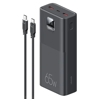Новый блок питания 30000mAh 2 USB Цифровой дисплей светодиодные фонари Внешний аккумулятор Портативное быстрое зарядное устройство для мобильного телефона
