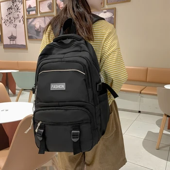 Новый женский рюкзак многослойного дизайна, школьная сумка для девочек, водонепроницаемые нейлоновые дорожные рюкзаки, студенческие сумки для книг большой емкости