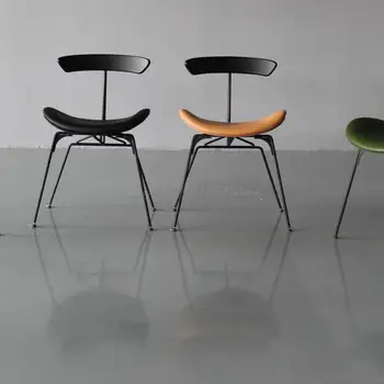 Обеденный стул Industrial Wind, Скандинавский Железный стул, Сетчатый Красный Простой Муравьиный стул, роскошный Дизайнерский книжный стул в стиле ретро-индивидуальности