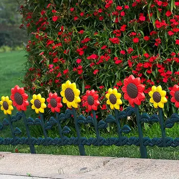 Окаймленная Садовая окантовка Пластиковая Прекрасная панель ограждения Изысканный Садовый забор в 2 стилях для газона