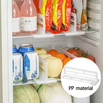 Органайзер для холодильника Гибкая перегородка для холодильника с защелкой, Свободная регулировка полки, Разделитель для хранения продуктов в холодильнике