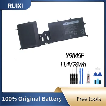 Оригинальный Аккумулятор для ноутбука RUIXI Y9M6F 11,4 В/76 Втч Для Ноутбука M15 R2 серии M17 R2 CN-08K84Y 08K84V Y9M6F YM9KC + Бесплатные инструменты