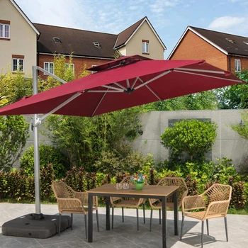 Открытый солнцезащитный козырек Римский зонт Садовая терраса для отдыха Открытый киоск Зонтик от солнца