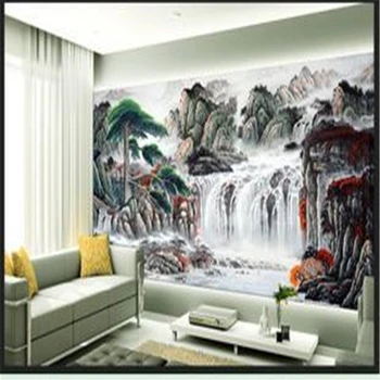 пейзажи бейбехана ТВ фон декоративная живопись большие фрески из китайского бесшовного панно для фотообоев papier peint