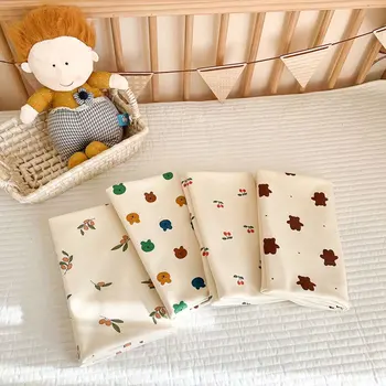 Пеленание новорожденных, детские банные полотенца с милым рисунком Медведя, детское муслиновое одеяло для младенцев, получающее одеяло, детские вещи