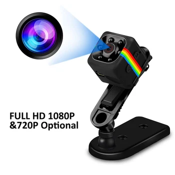 Перезаряжаемая камера Mini DV HD 1080P, ИК-видеомагнитофон ночного видения, Противоугонная фотокамера для автомобиля, домашняя подставка для камеры Samll