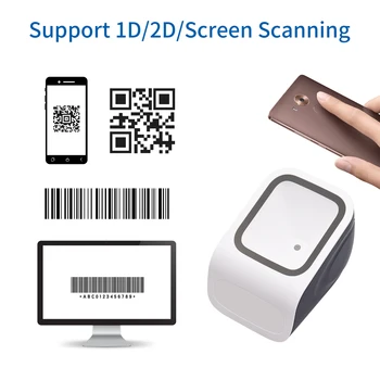 Платформа для настольного сканера штрих-кодов 1D 2D QR, громкая связь, USB-проводной считыватель штрих-кода, сканер, Подключи и играй, совместим с Windows Android