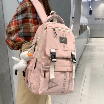 Повседневная студенческая сумка-рюкзак 2023 года, новый нейлоновый водонепроницаемый рюкзак большой емкости для женщин, женская сумка через плечо, женская