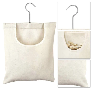 Подвесная сумка с прищепкой Многоцелевая сумка для белья из ткани Оксфорд для балкона Одежда Инструменты Вешалки Принадлежности для хранения белья