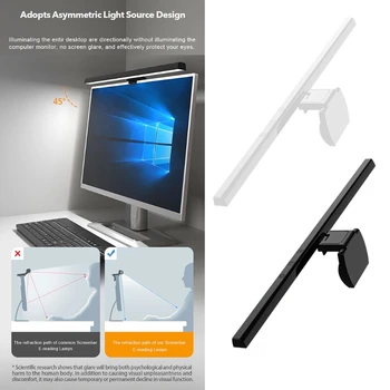 Подвесной светильник с плавным затемнением экрана, светодиодная лампа для чтения, работающая от USB, светодиодная настольная лампа для ухода за глазами, Screenbar Light X6HA