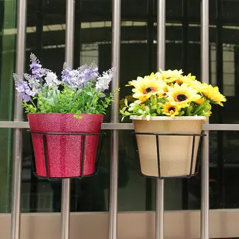 Подставка для цветов, U-образный крюк, Прочная несущая стойка для Бонсай, Полка для растений, Штабелируемый Подвесной держатель для цветов, Балконная поставка