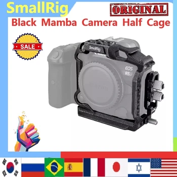 Половинная Обойма камеры SmallRig “Black Mamba“ и кабельный зажим для Canon EOS R5 & R5 C & R6 с плотно прилегающим Зажимом для кабелей HDMI и USB-C 3656