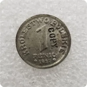 ПОЛЬША 1 КОПИЯ памятных монет Фенигова 1917 года-копии монет, медали, монеты для коллекционирования