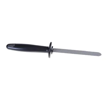 Портативная двусторонняя точилка для ножей, кухонные принадлежности, Нескользящая ручка, алмазный камень для заточки ножей